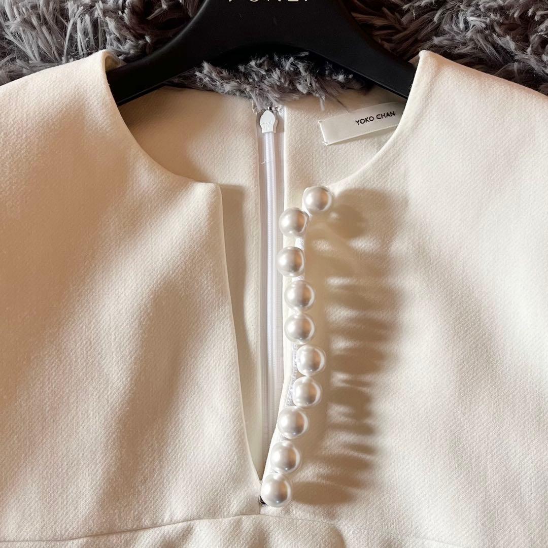 美品✨ ヨーコチャン パールAライントップス ロングスリーブ 近年 40