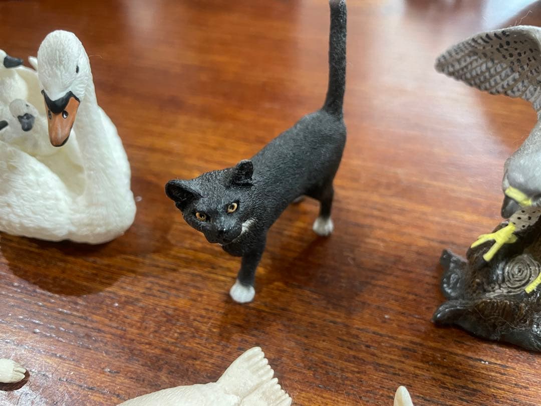シュライヒ動物フィギュアセット（スワン、猫、犬など） - メルカリ