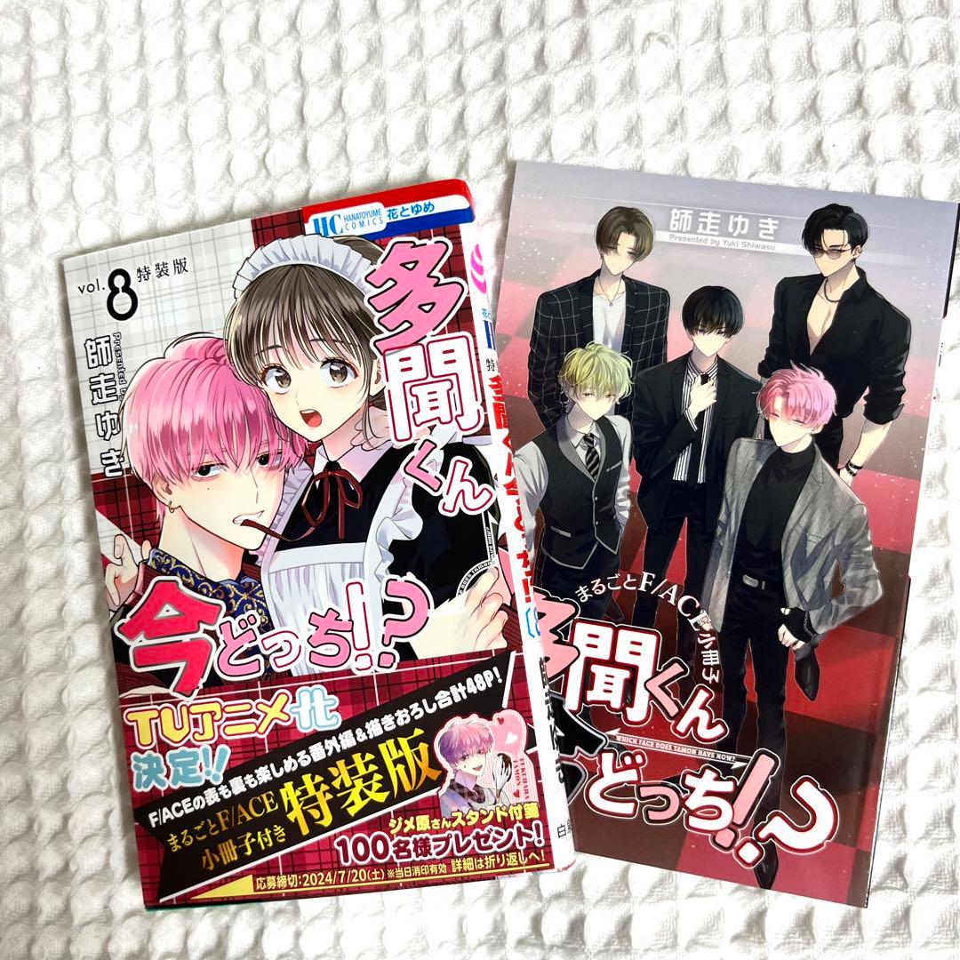 多聞くん今どっち8巻 特装版 師走ゆき 新刊 小冊子付き 花とゆめ 匿名