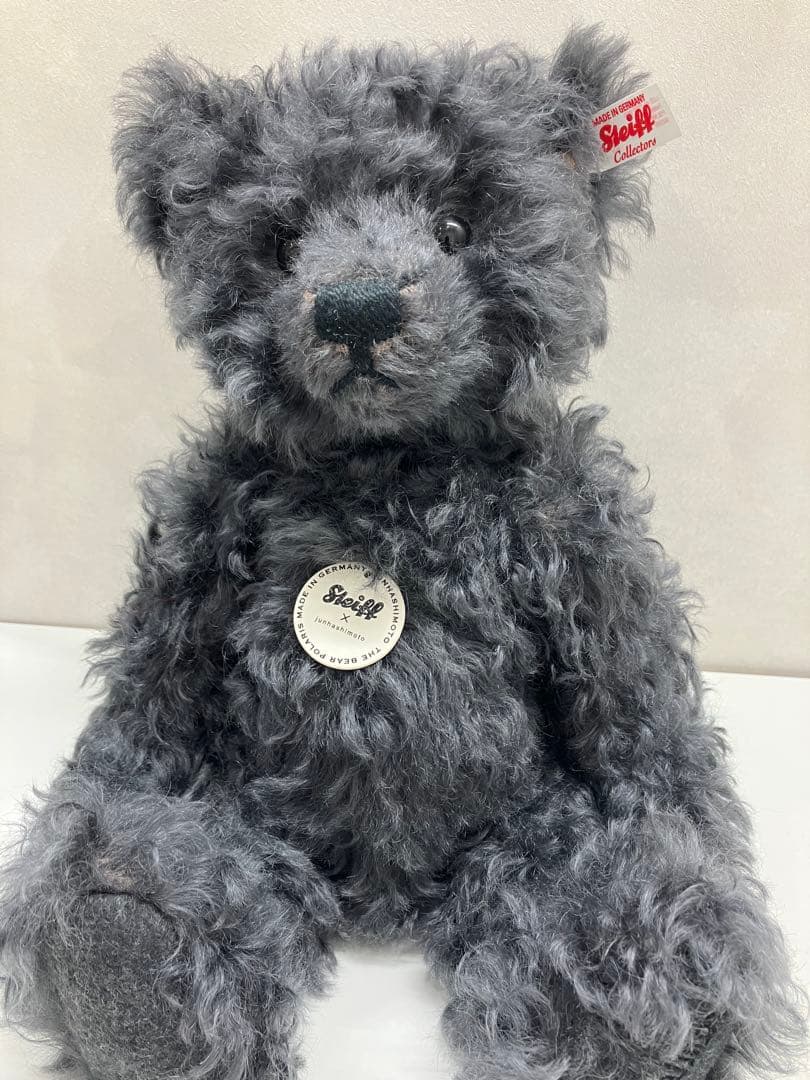 シュタイフ × junhashimotoコラボ テディベア グレー 【4854】 シュタイフ × junhashimotoコラボ テディベア グレー 【4854】 - メルカリ