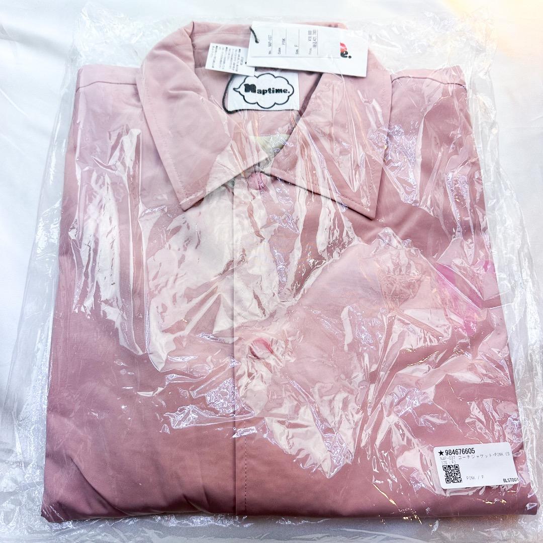 新品 未開封 Naptime コーチジャケット ピンク フリーサイズ - メルカリ