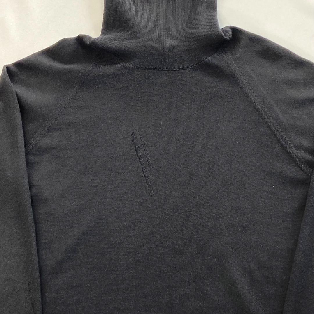 Dior Hommeディオールオム 爪痕ダメージ加工タートルニット エディ期 M