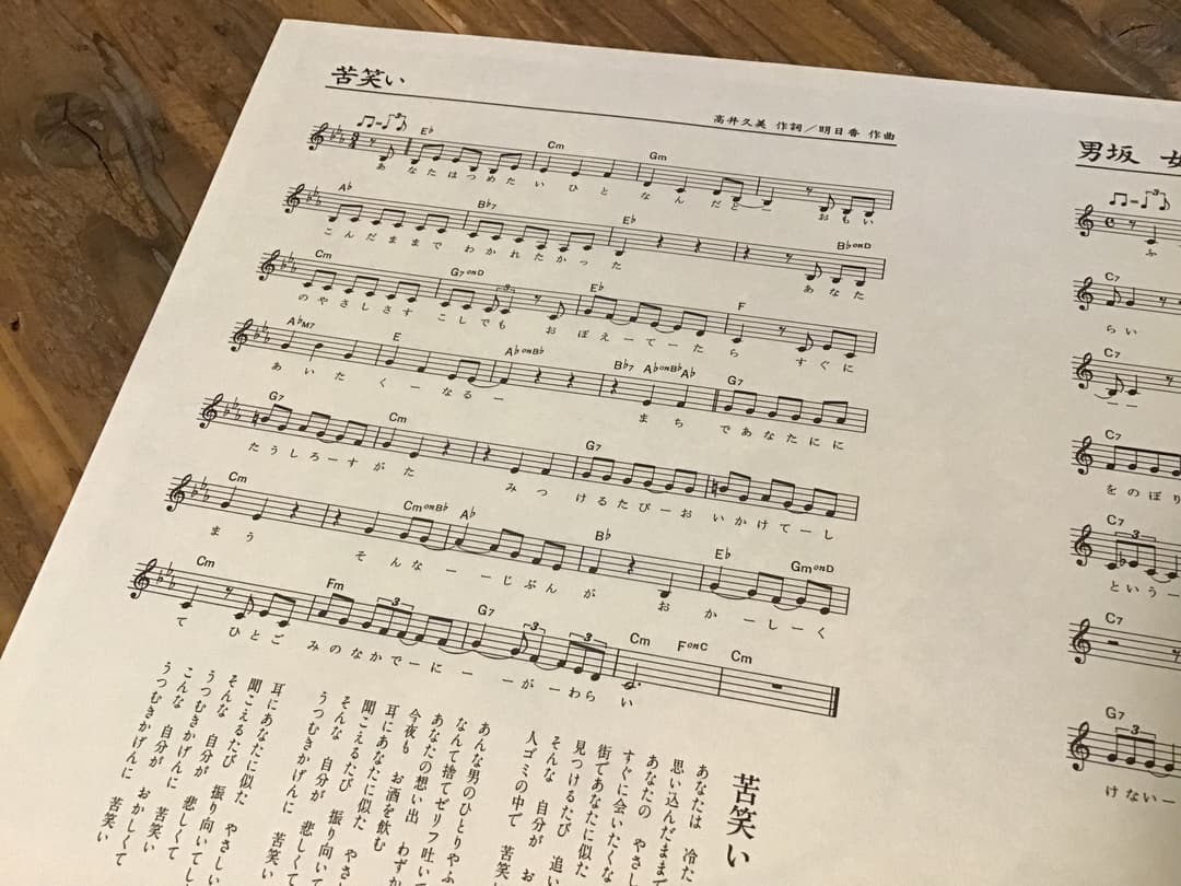 ★楽譜&写真/明日香/ASUKA/1984年/ピアノ&メロディー譜