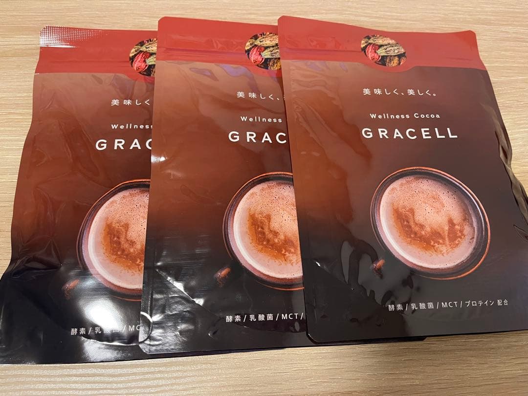 【新品】　ウェルネス ココア GRACELL 100g ×3パック GRACELL ウェルネス ココア グレイセル 100g : PositivoRegalo - 通販