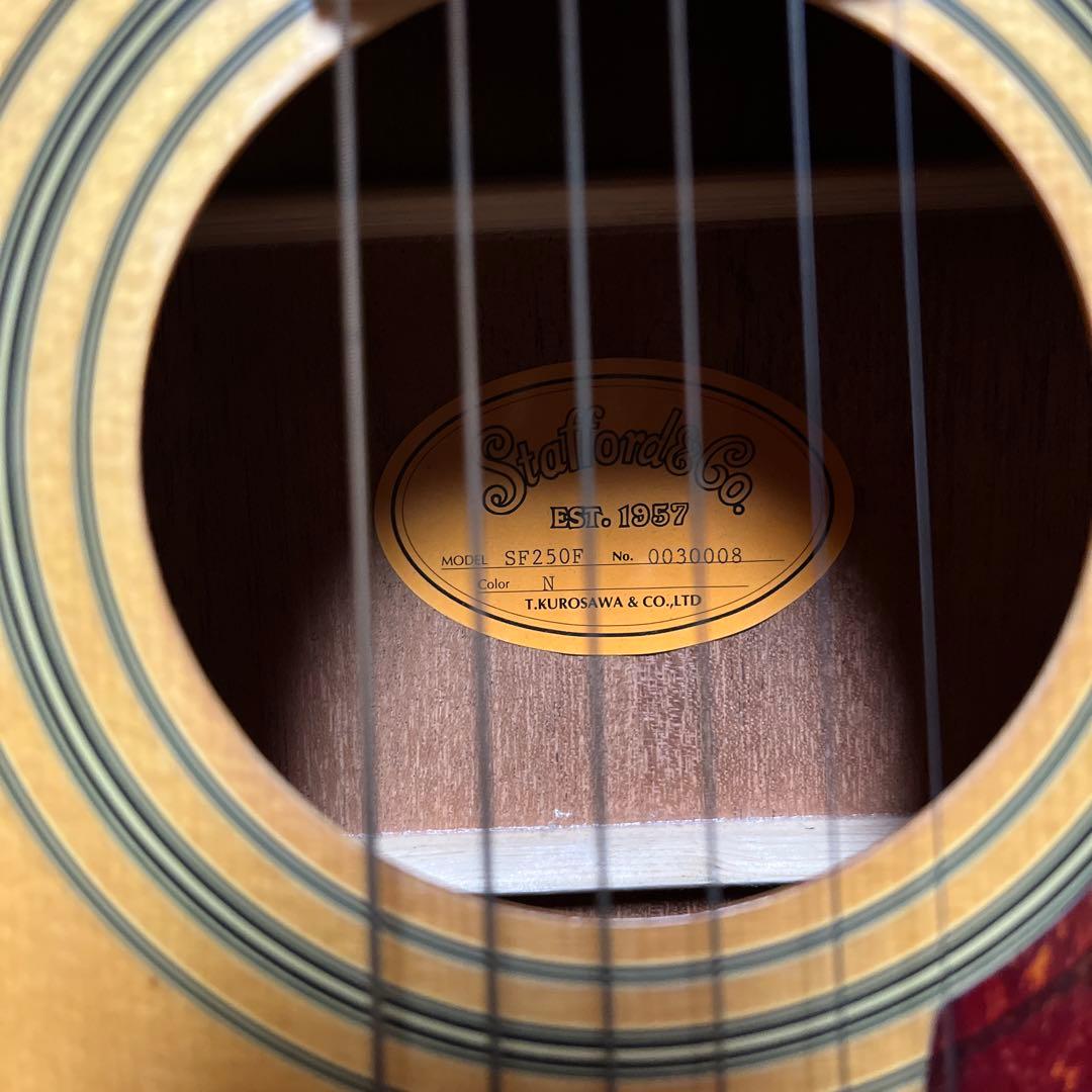 都内引取 ビンテージ 黒澤楽器Stafford SF250F ソフトケース付 - メルカリ