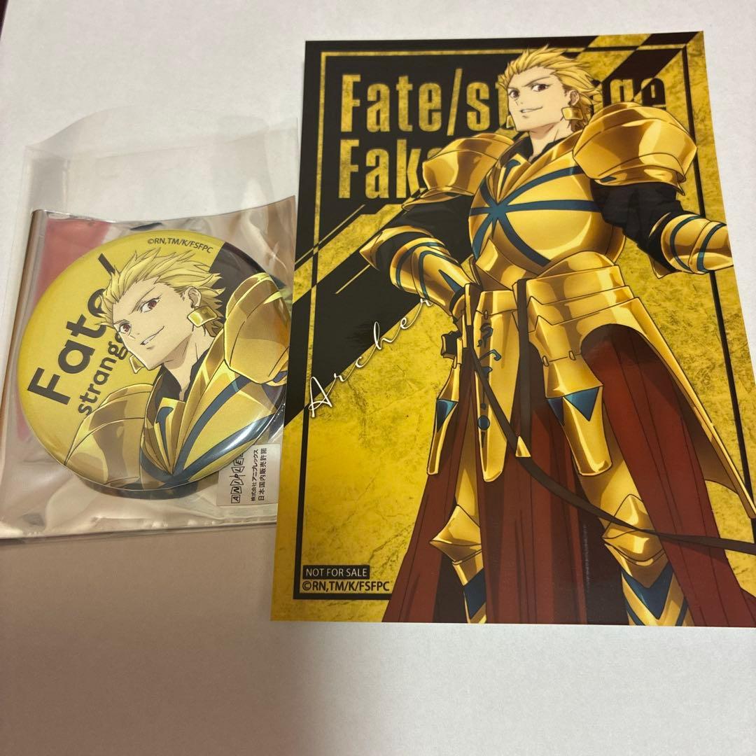 Fate/strange Fake ザッキャラ 缶バッジ 特典 ギルガメッシュ - メルカリ
