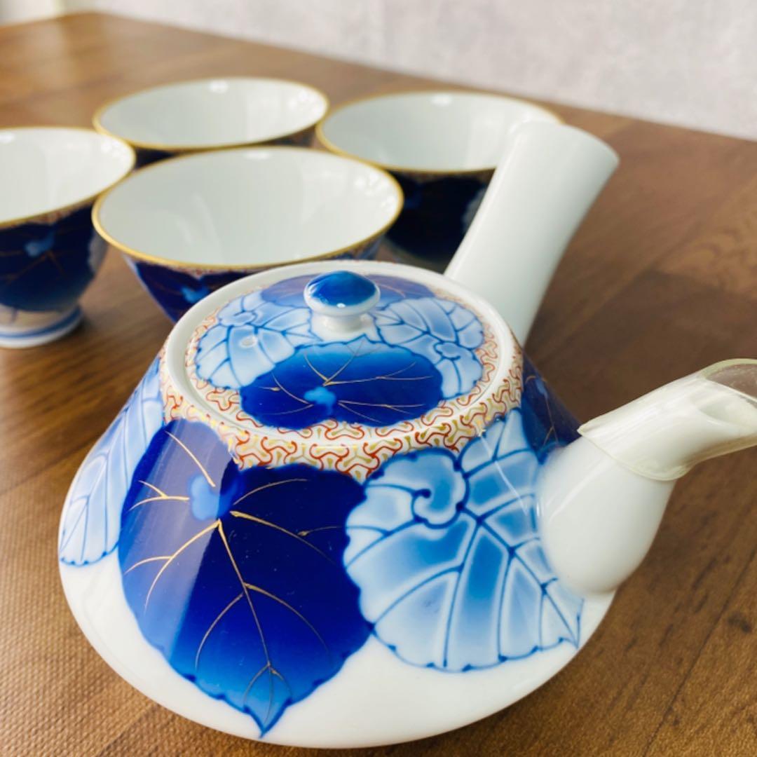 超希少】香蘭社 『愁海棠』急須＆湯呑4客セット 茶器 美品 - メルカリ