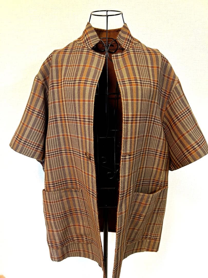 美品】Ameri VINTAGE リバーシブルポンチョ・ケープコートの通販はau