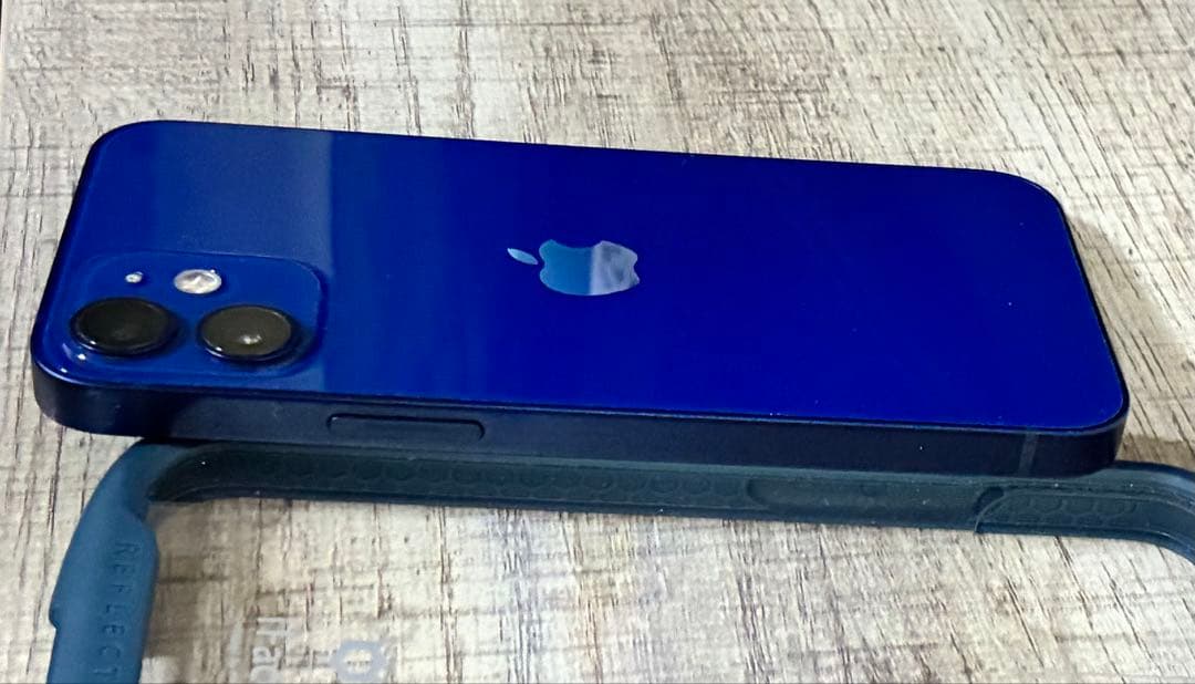 Apple iPhone 12 mini ダークブルー 本体 ケース付き