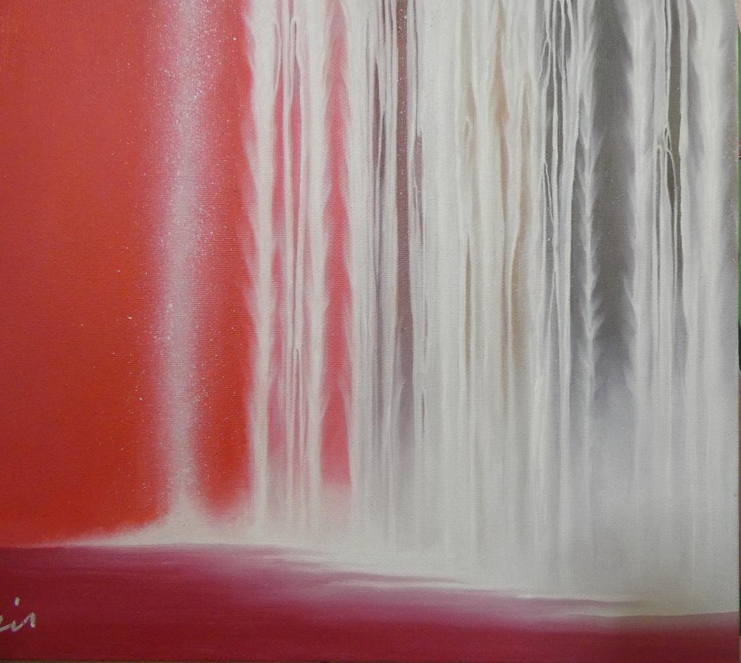 水心流弘道館林霊山様専用 絵画 額付き 千住博 F6 【 風景 】手描き