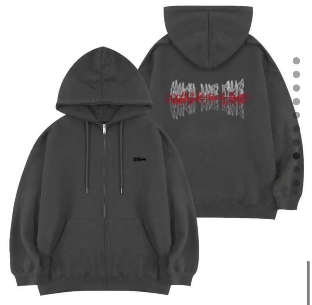 ENHYPEN WALK THE LINE ジップアップパーカー グレー - メルカリ
