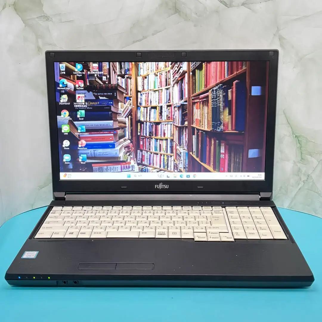 Office2021付】富士通☆Win11Pro☆爆速SSD☆i3ノートPC