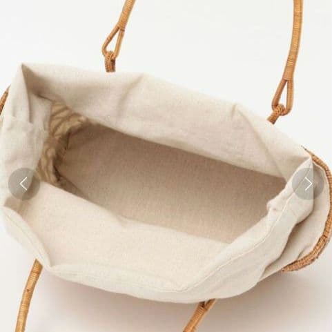 Demi-Luxe BEAMS アタ オープンワーク カゴバッグ