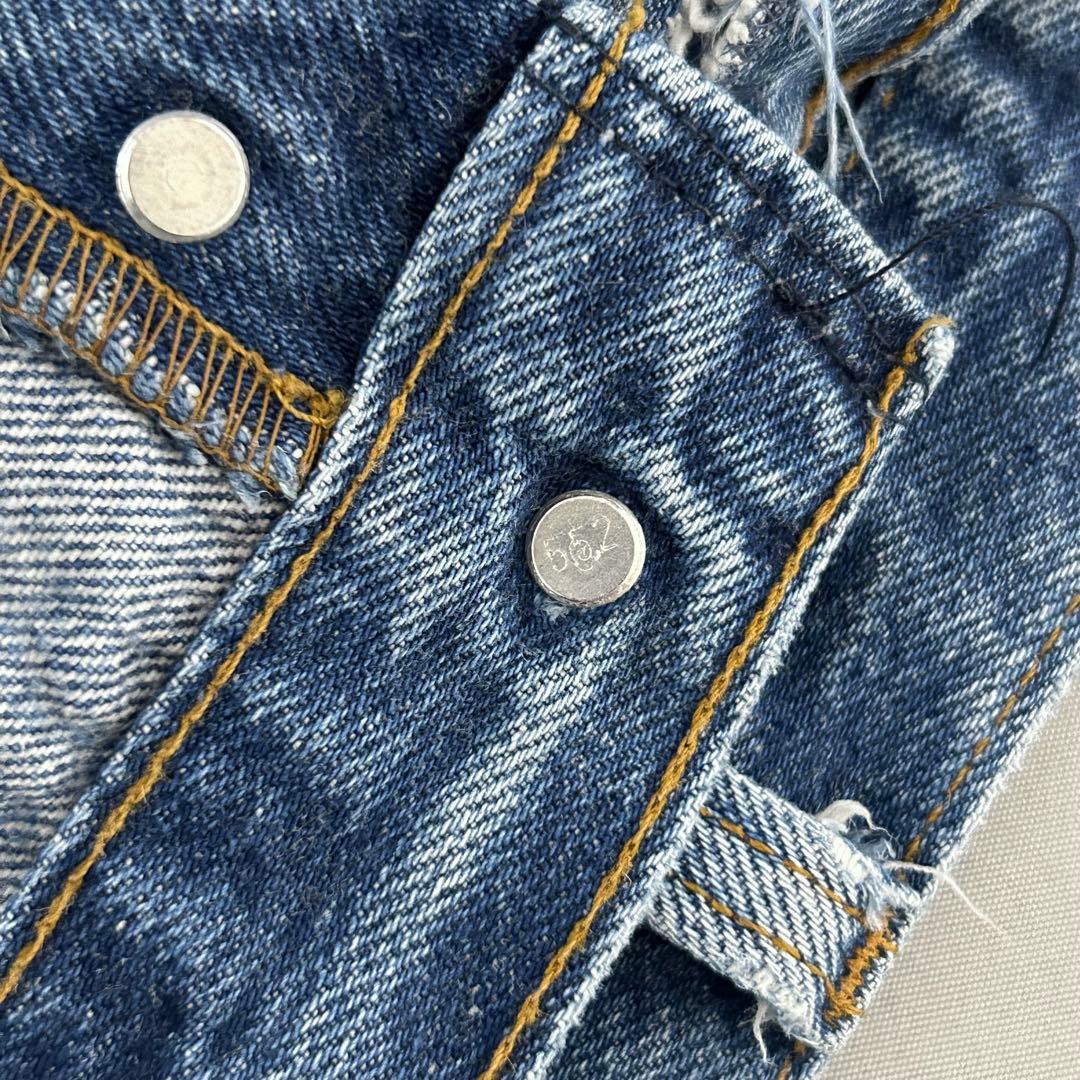 80s USA製 Levi's 501 脇割 W40 要リペア ナイロンフット - メルカリ