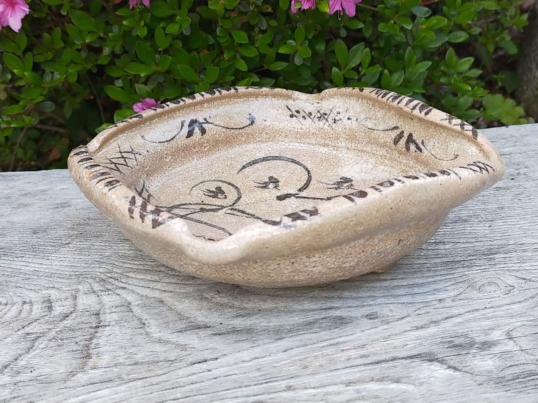 ♥美濃焼 絵志野 鉢 桐箱付き 志野 骨董品 - メルカリ