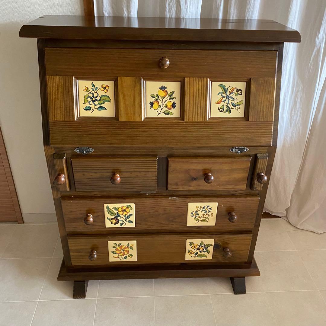 ACTUS スペイン製 ライティングビューロー デスク 北欧 チェスト