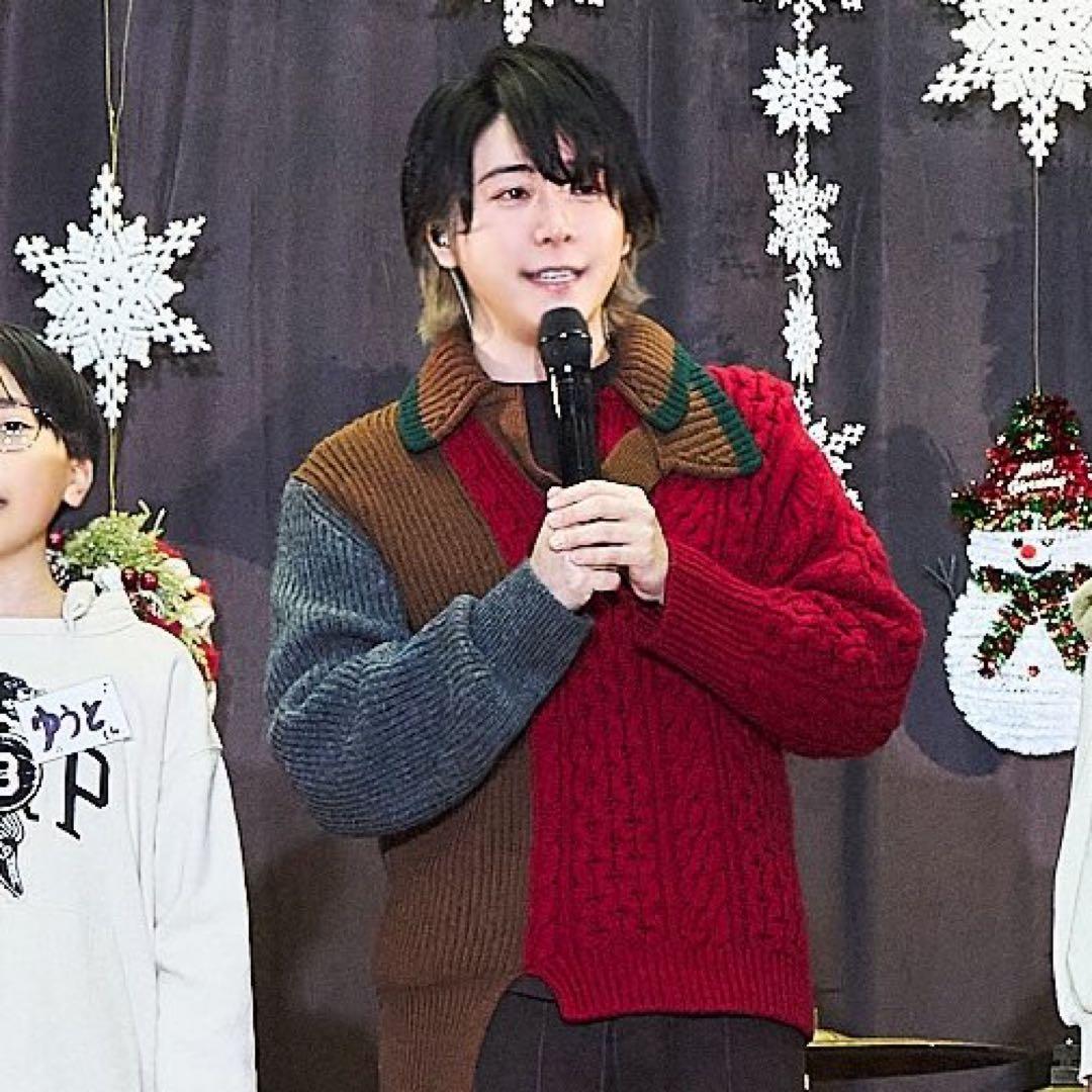 ミセス 大森元貴着用 kolor 22AW ドッキングケーブルニット セーター