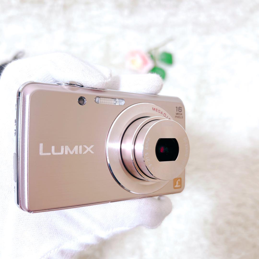 未使用級 動作確認済み パナソニック dmc-fh8 コンデジ カメラ ピンク