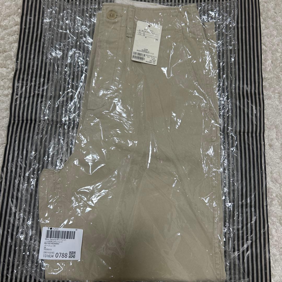 whim gazette チノパンツ　ウィムガゼット Whim Gazette(ウィム ガゼット)｜バイオ加工チノパンツ/ベージュ の