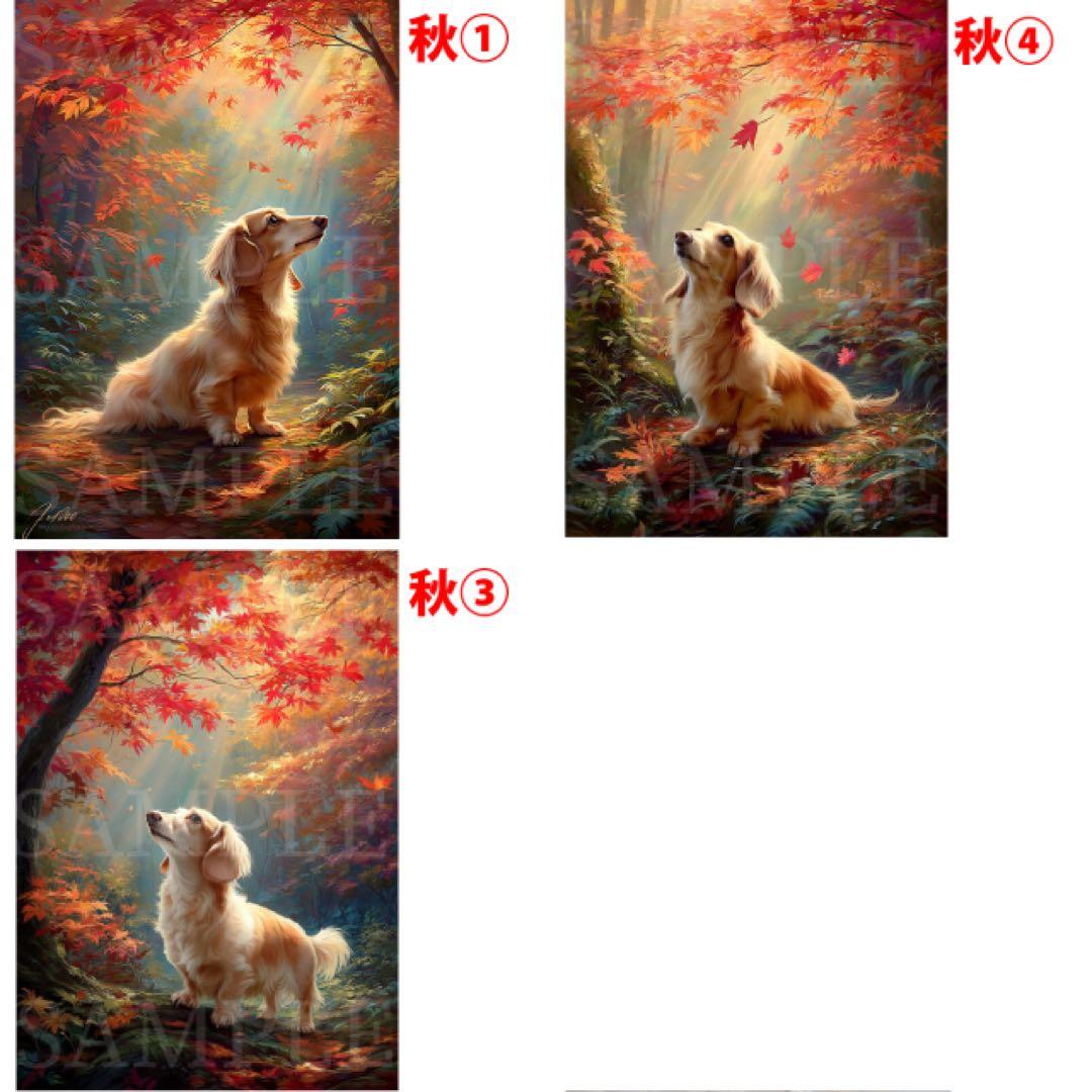 ハニチェリーナ様専用 リクエスト制作 ミニチュアダックスフンド A4