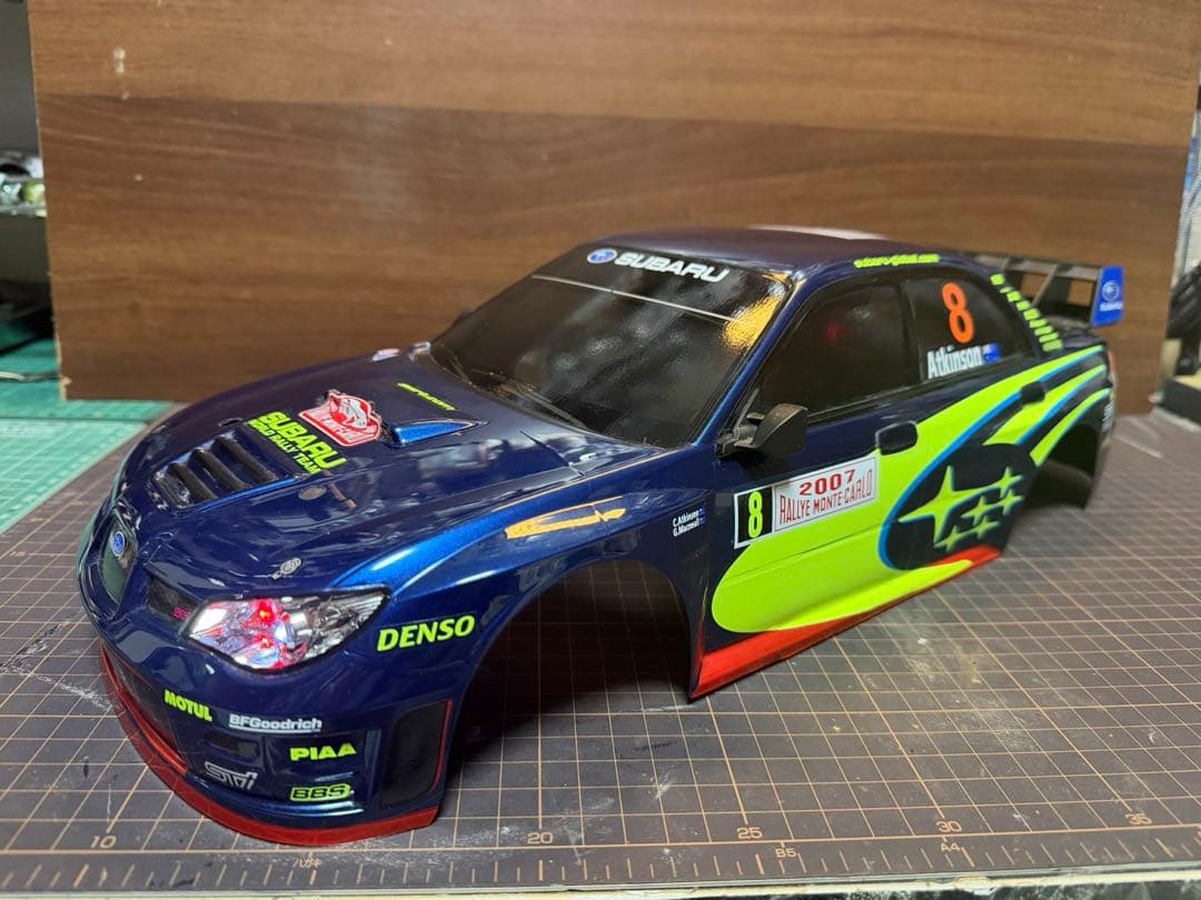 タミヤ　1/10RC スバル インプレッサ WRC モンテカルロ'07 ボディー 楽天市場】タミヤ 1/10 SUBARU インプレッサ WRC モンテカルロ'07 塗装
