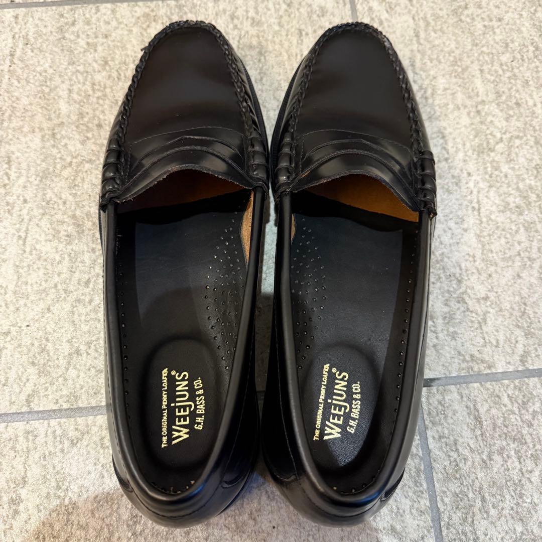 の　G.H.Bass Weejuns LARSON ローファー ブラック