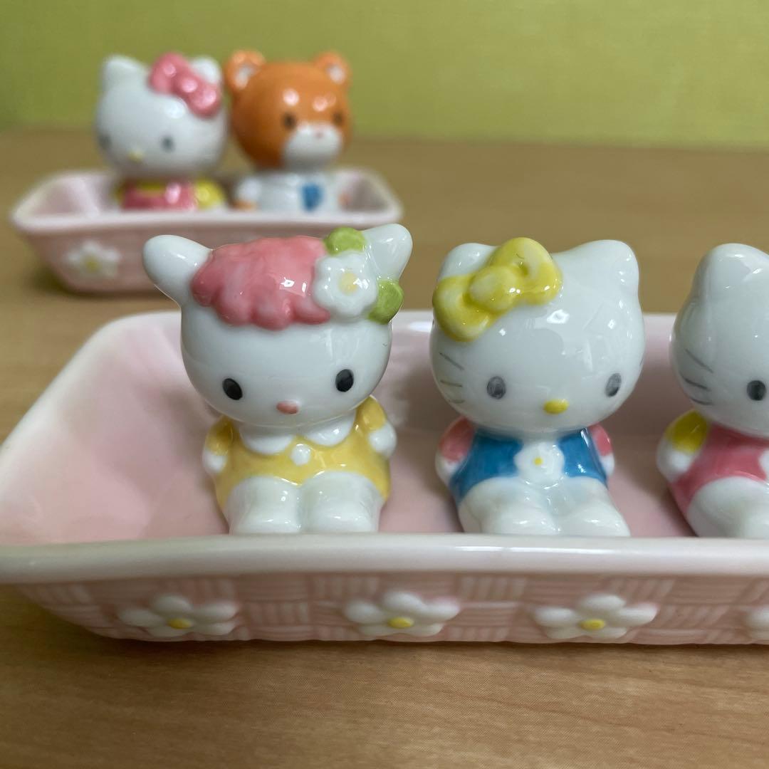 ハローキティ 希少 箸置き 調味料入れ レア レトロ HELLO KITTY