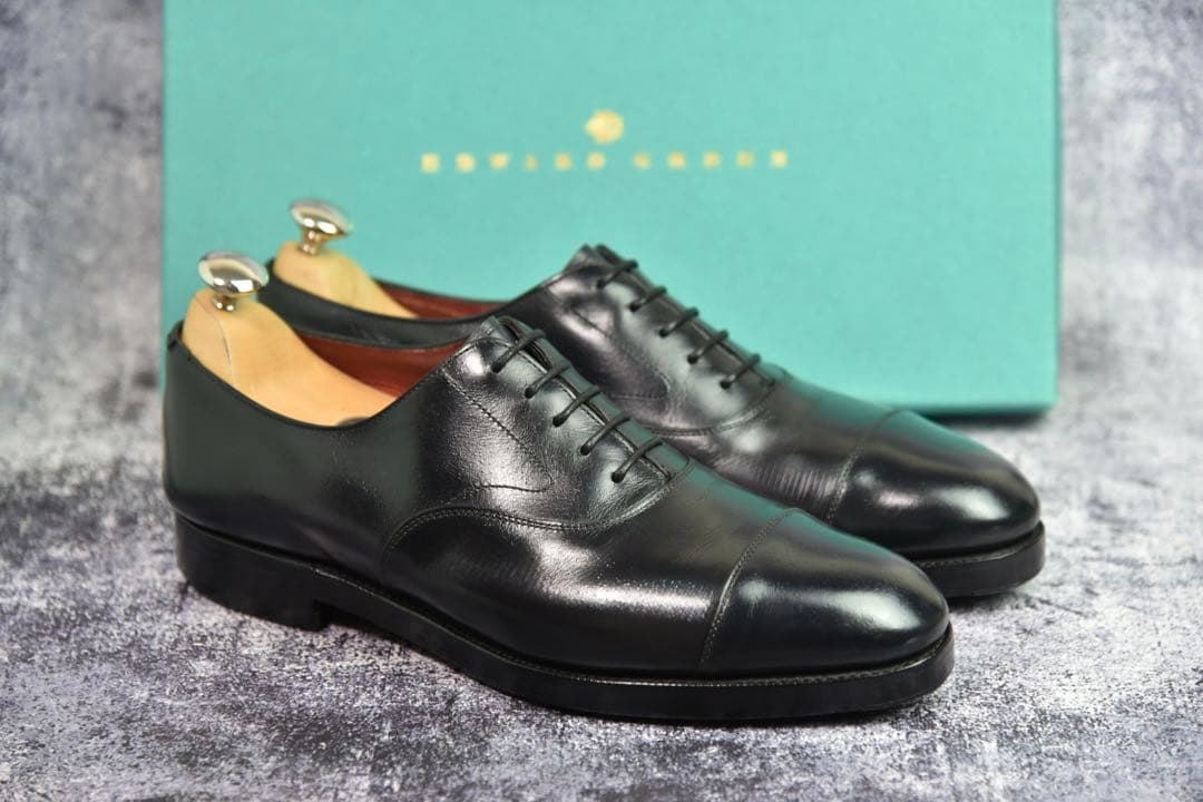 エドワードグリーン　チェルシー　7.5E　黒　202ラスト　シュークロス付属