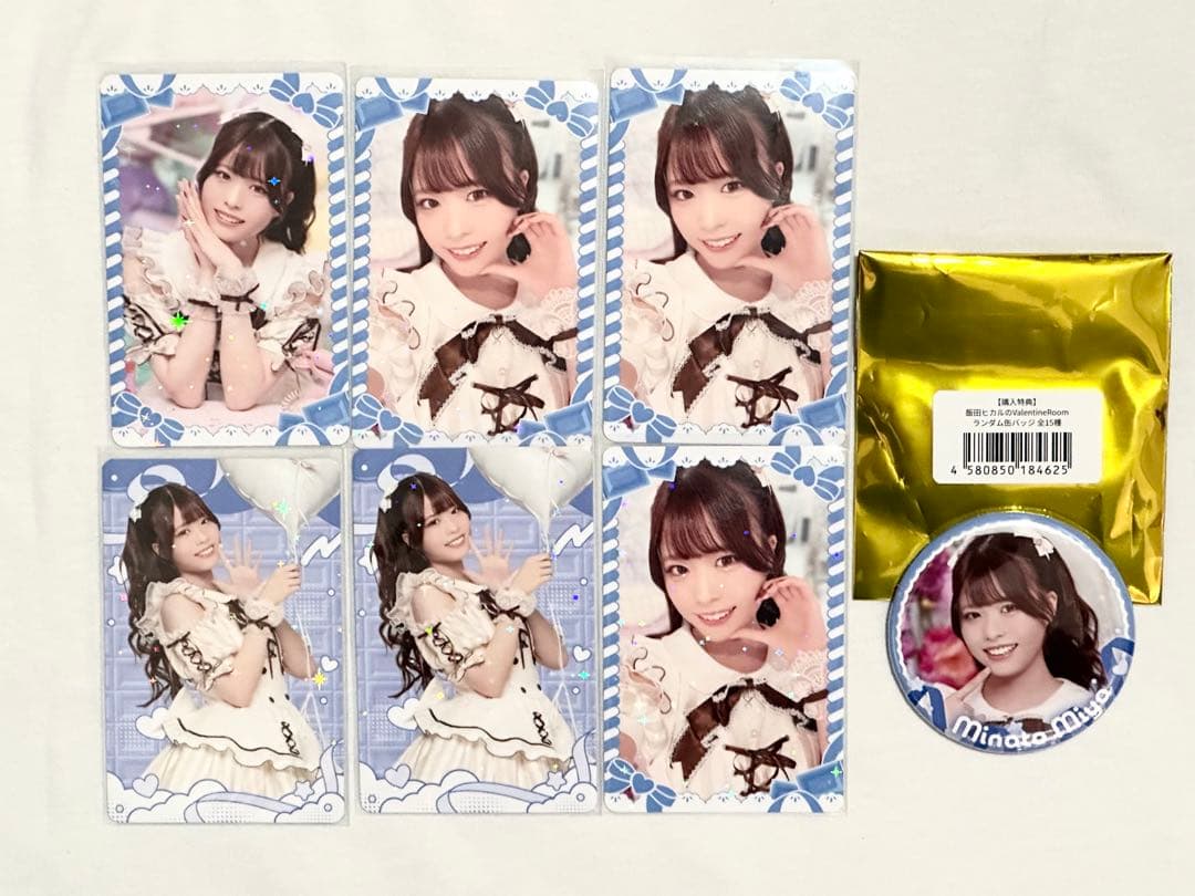 湊みや ValentineROOM ブロマイド カード 缶バッジ セット - メルカリ