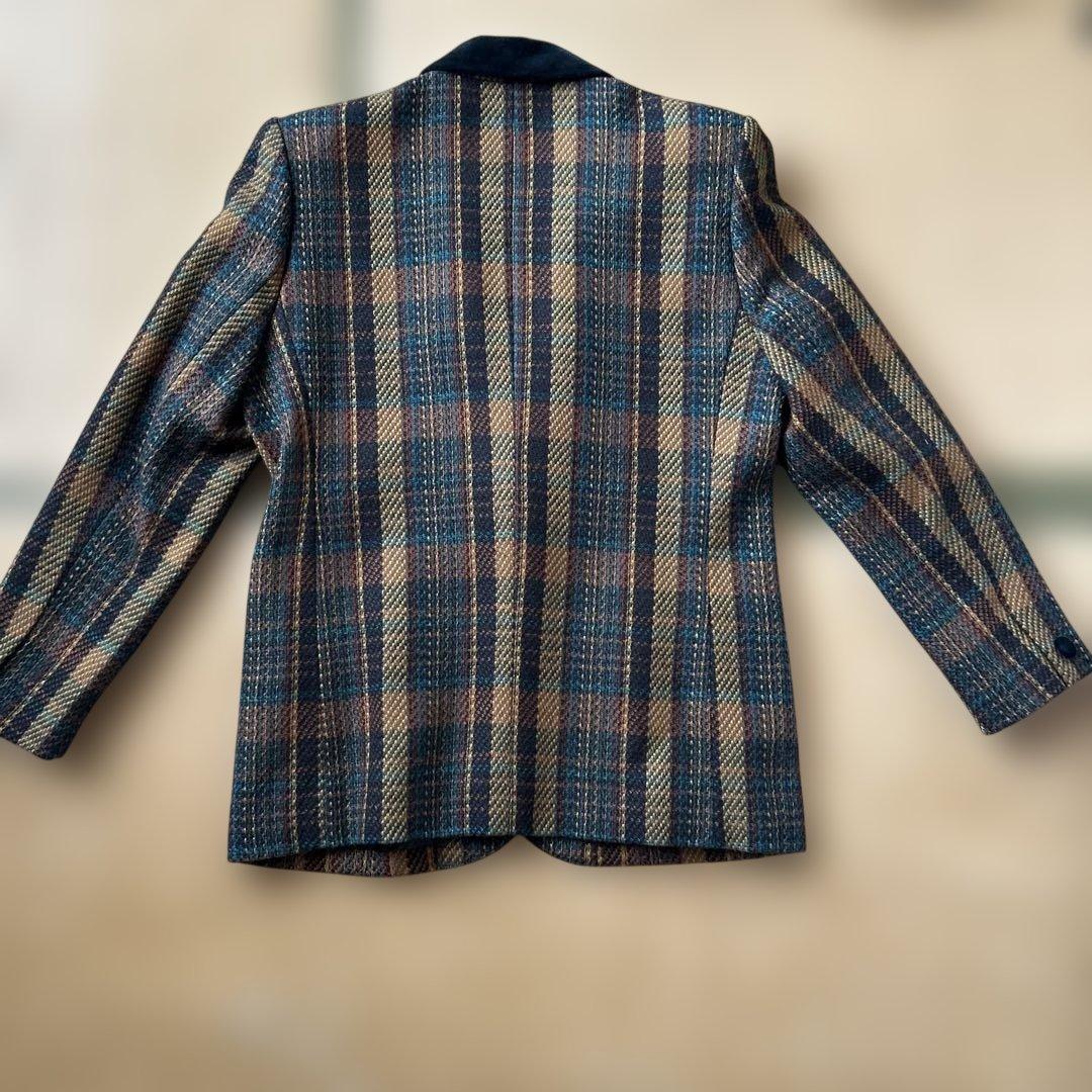 ヴィンテージ 昭和レトロ チェック柄 セットアップ スーツ 11号 - メルカリ