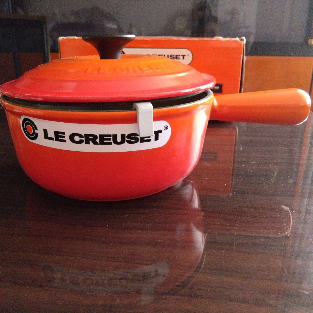 LE CREUSET オレンジ 片手鍋 18cm - メルカリ