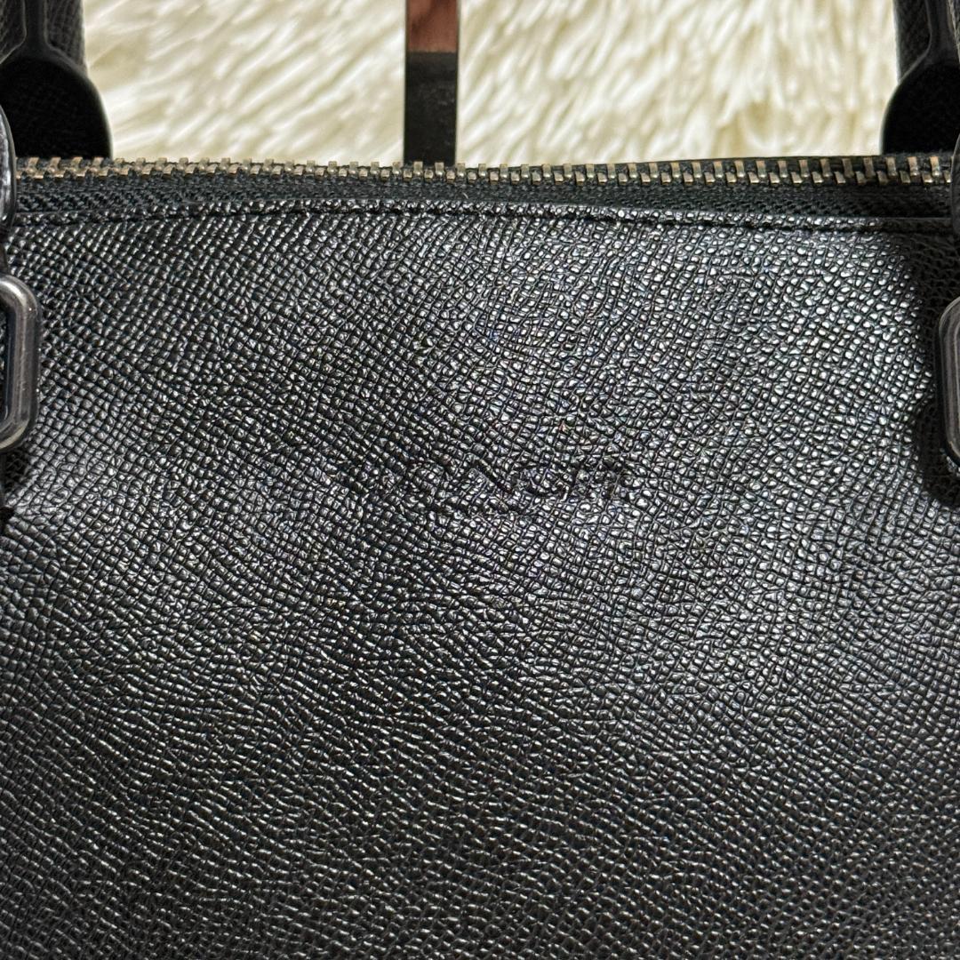 現行✨美品 コーチ グラハム ビジネスバッグ 2way 自立 A4可 黒 レザー