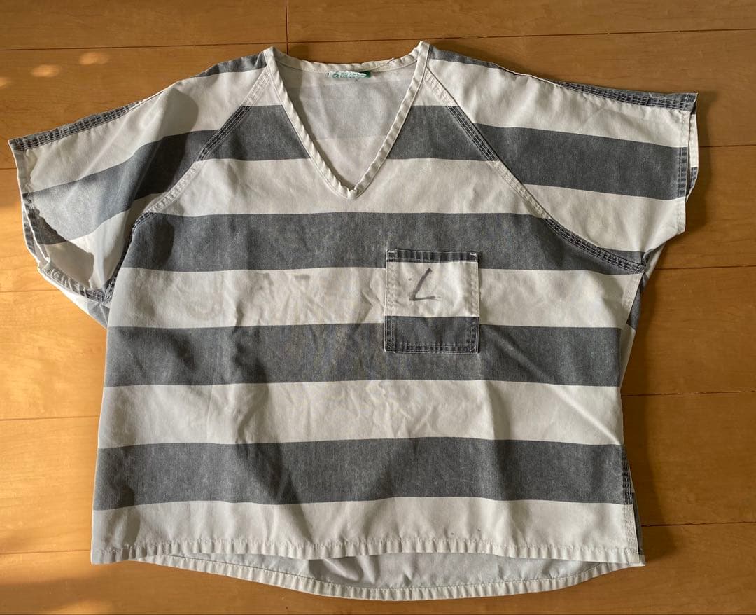 80‘s プリズナーシャツ　囚人服　vintage 週末入荷❗️】 80's頃のアメリカのプリズナーシャツ。 日本で言う囚人