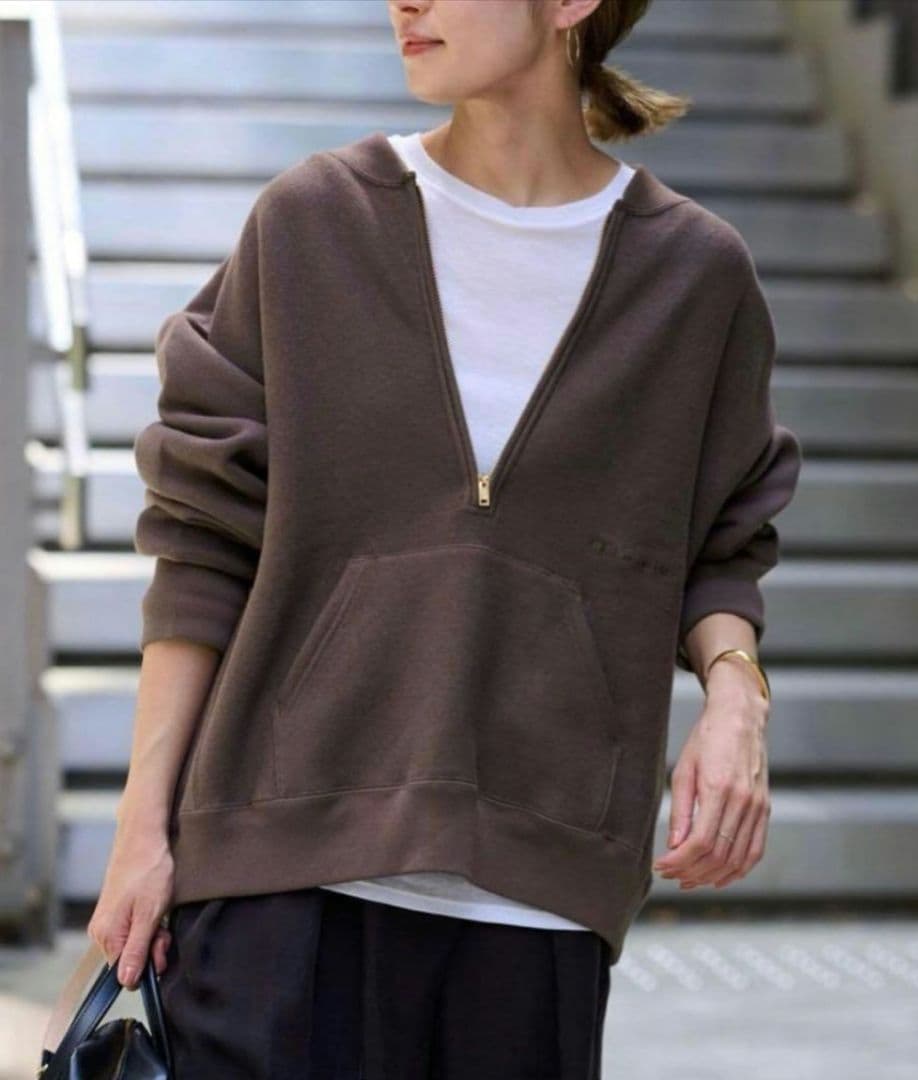 短期値下げ　美品　チャンピオン　フレームワーク　ハーフジップ　リバースウィーブ ≪追加≫Champion/チャンピオン 別注ハーフZIPリバースウィーブ11.5oz