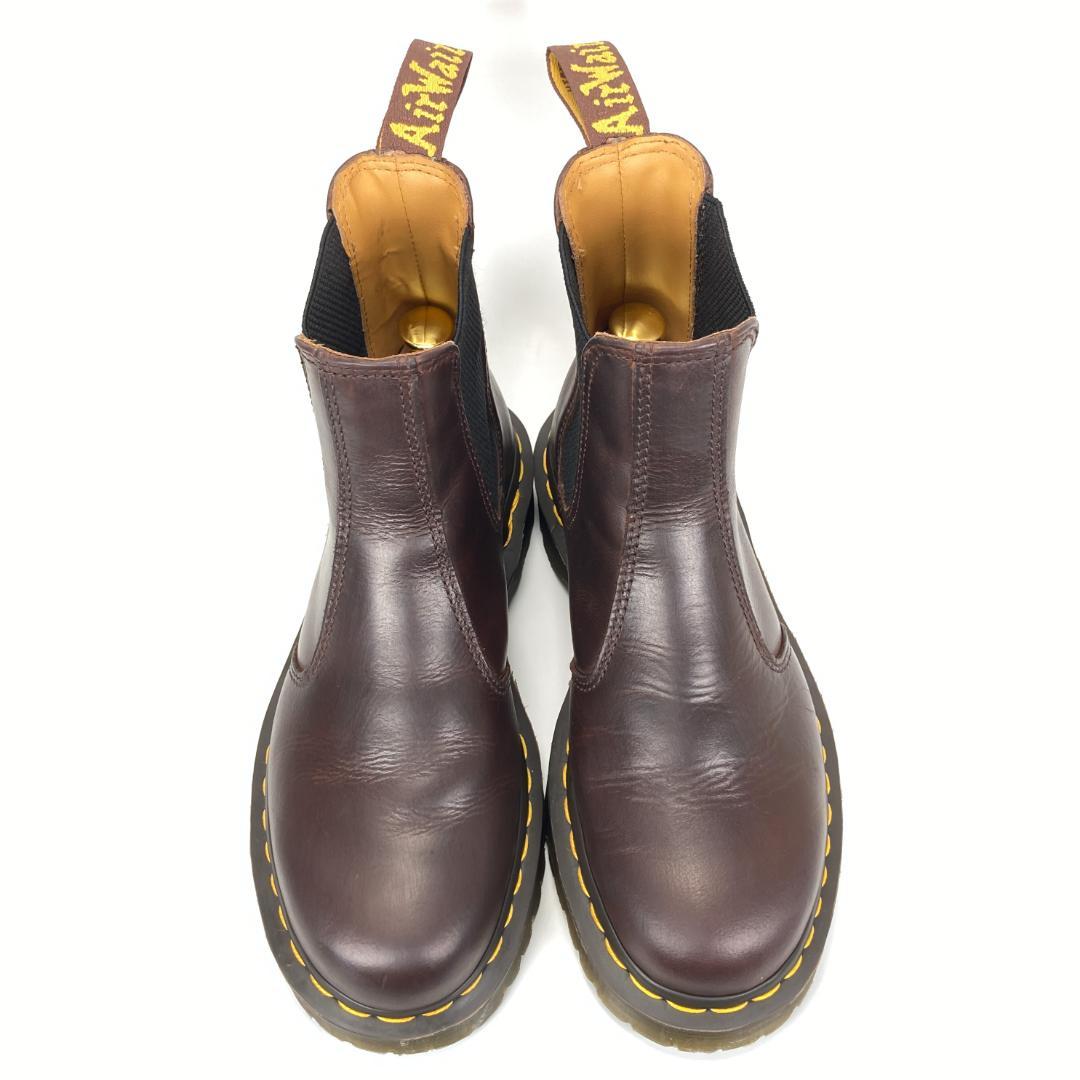 ドクターマーチン レザーチェルシーブーツ サイドゴア イエロー