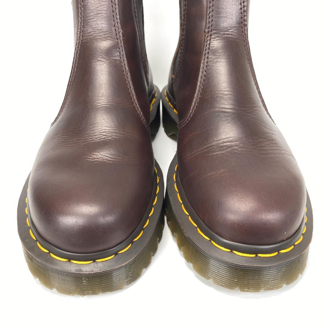 ドクターマーチン レザーチェルシーブーツ サイドゴア イエロー