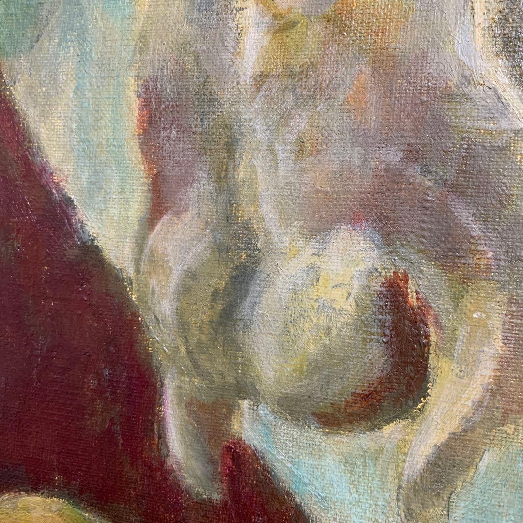 油絵 静物画 牛骨 F15号 縦53センチ横65センチ 絵画 牛 骨 - メルカリ