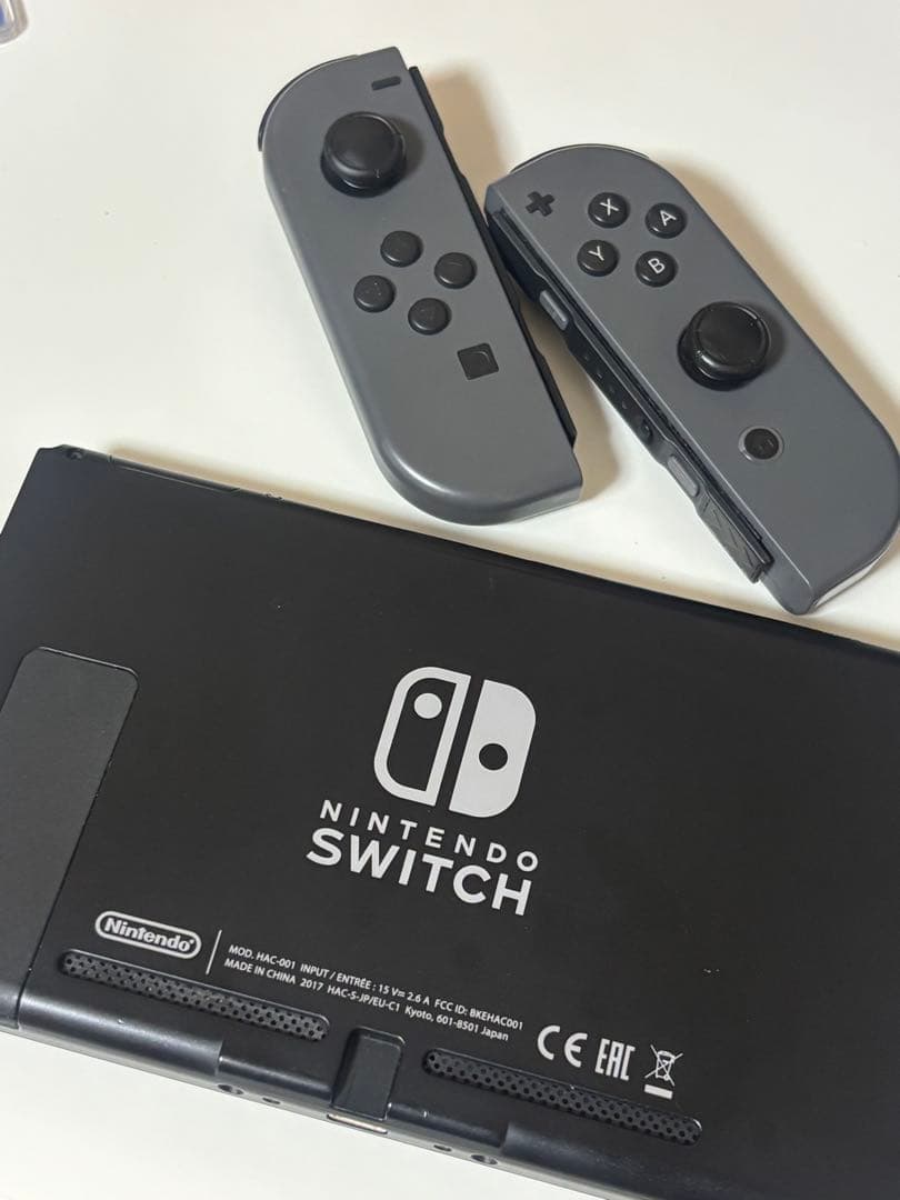 Nintendo Switch 本体 グレー 純正ドッグなし - メルカリ