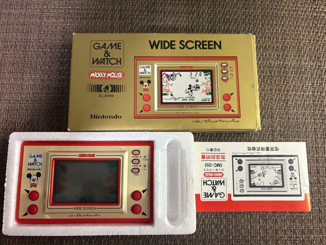 美品Nintendo Game & Watch Mickey Mouse Nintendo Game & Watch MICKEY MOUSE Disney Wide Screen Japanese