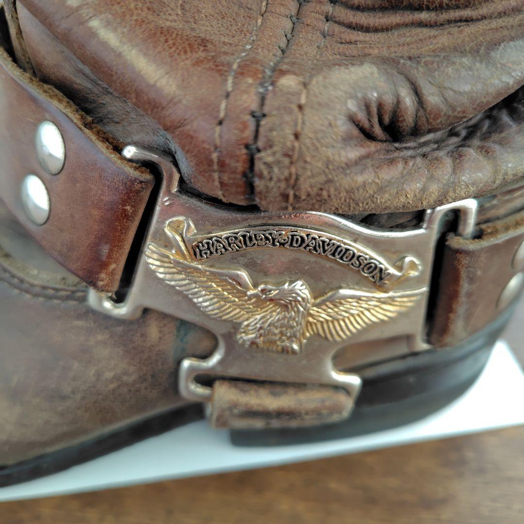 Harley-Davidson ブラウンミドルカットブーツ ヴィンテージ - 靴最 安値