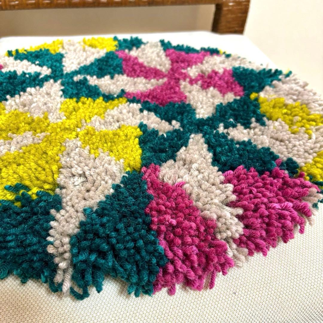 ノッティング織 椅子敷き チェアマット 一点物 - メルカリ