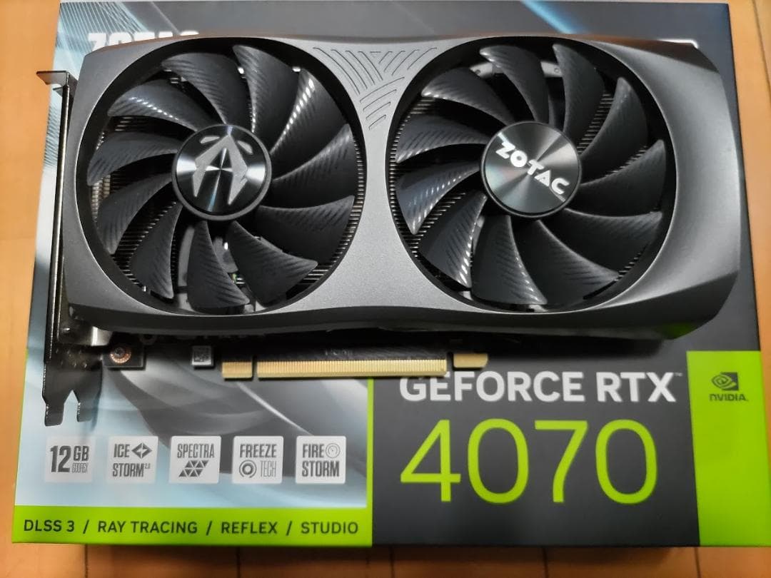 ***様 ZOTAC GEFORCE RTX 4070 TWIN EDGE OC ZOTAC GeForce RTX 4070 Twin Edge OC Graphics ZT-D40700H-10SMP