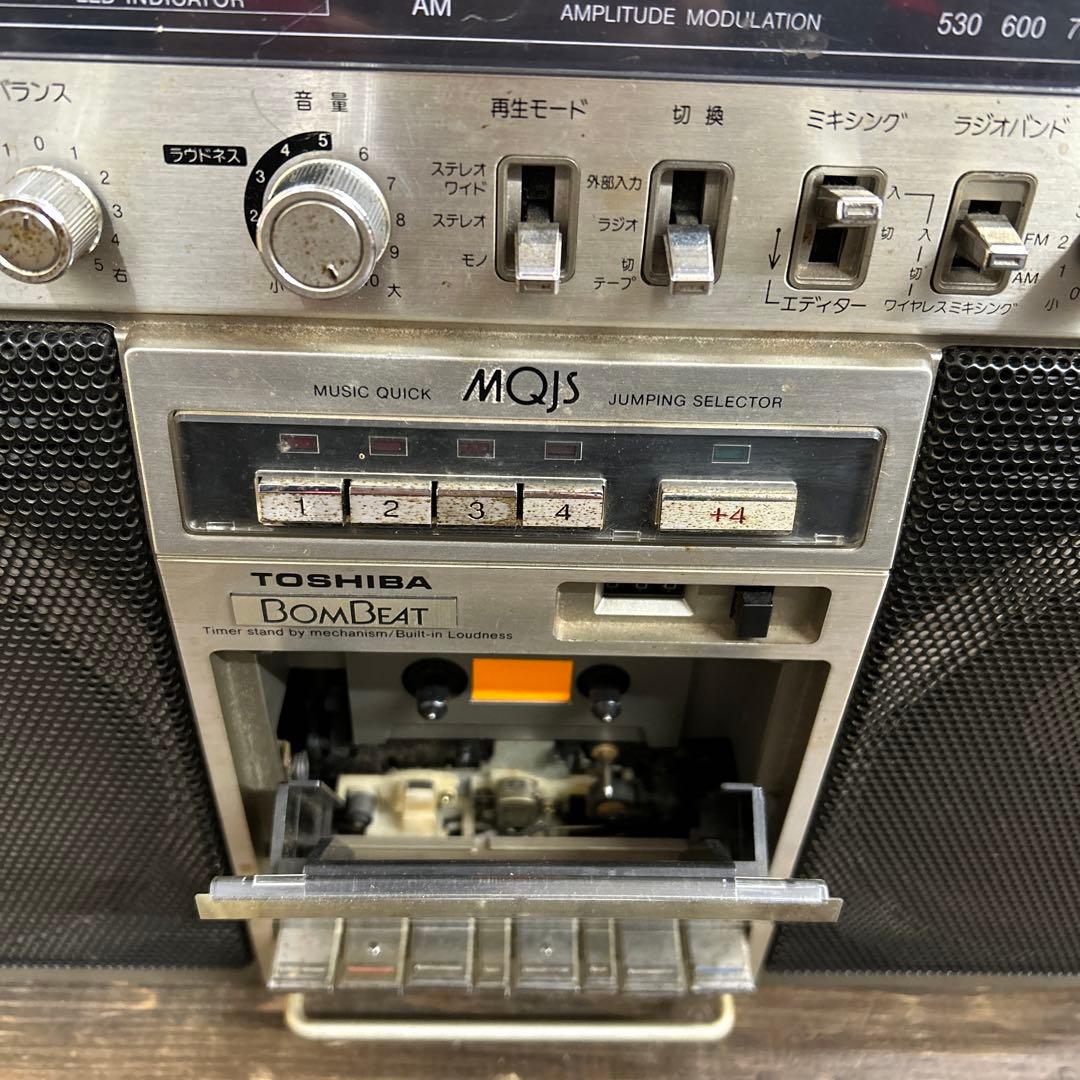 東芝ステレオラジオ ラジカセ 昭和レトロ RT-8780S BOMBEAT - メルカリ