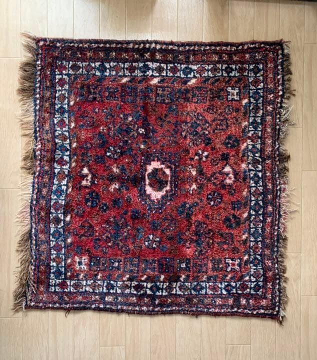 【専用】一点もの！【パキスタン産　アンティーク ラグ】 パキスタン産 1980年代 パキスタンラグ】手織り絨毯-アンティークラグ