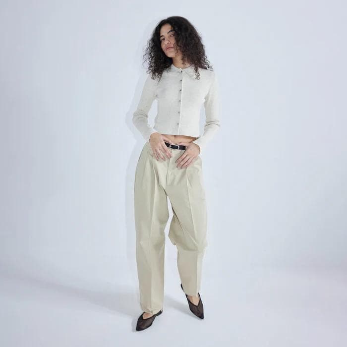 searoomlynn♡2tuck 2loopテーパードコットンパンツ - メルカリ