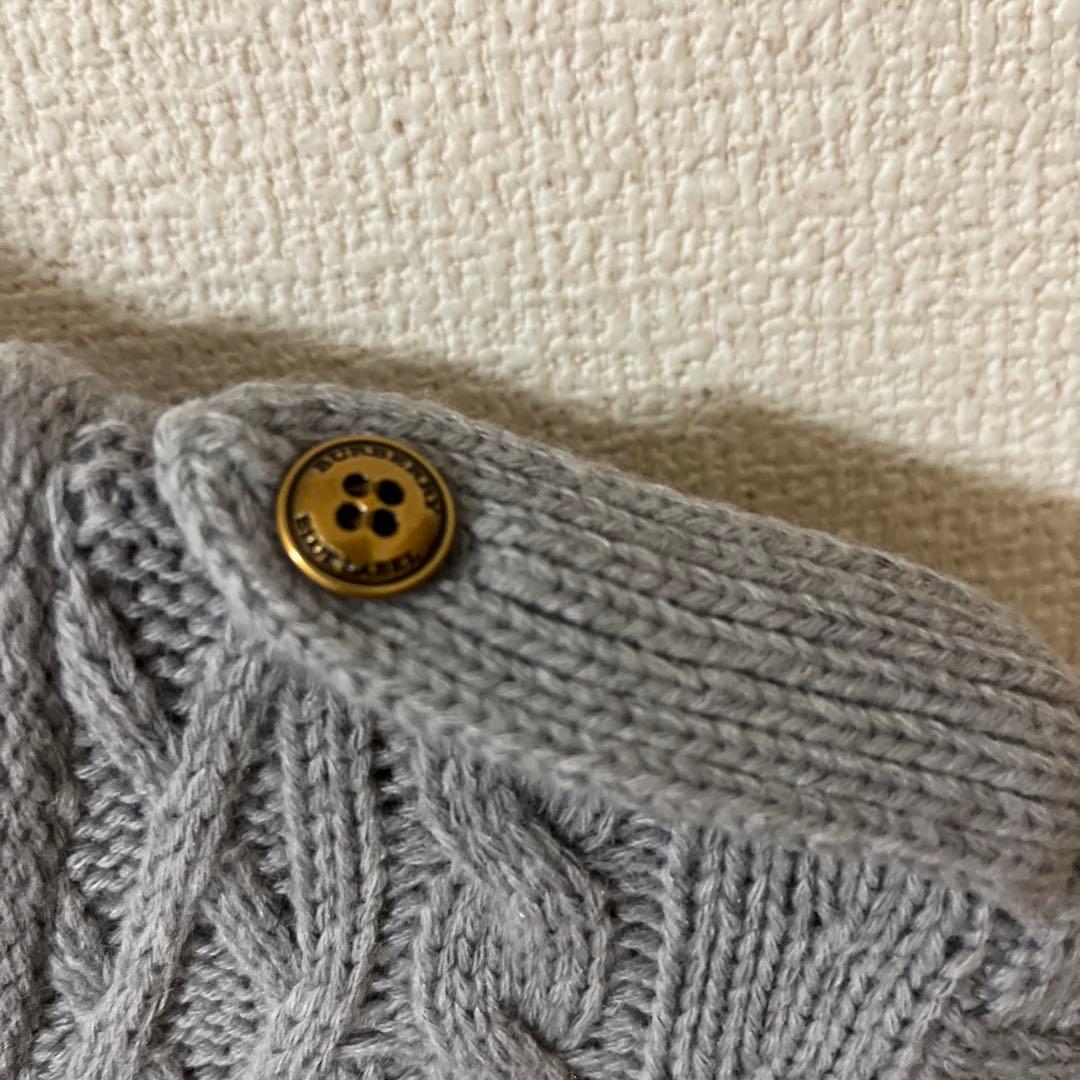 BURBERRY ブルーレーベル ケーブルニットワンピース 38 グレー - メルカリ