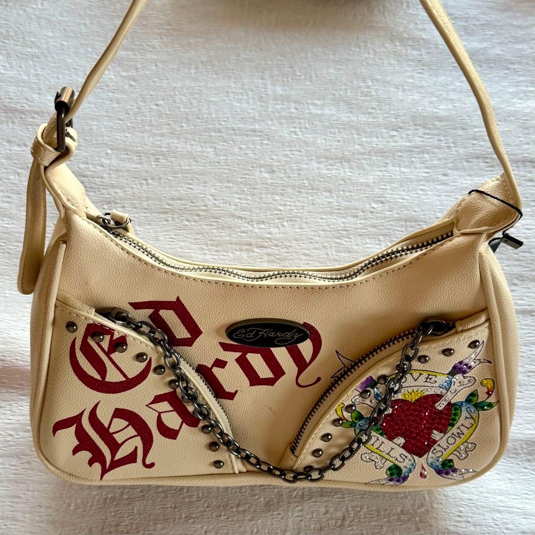 アメリカ】Ed Hardy エドハーディー ハンドバッグ - メルカリ