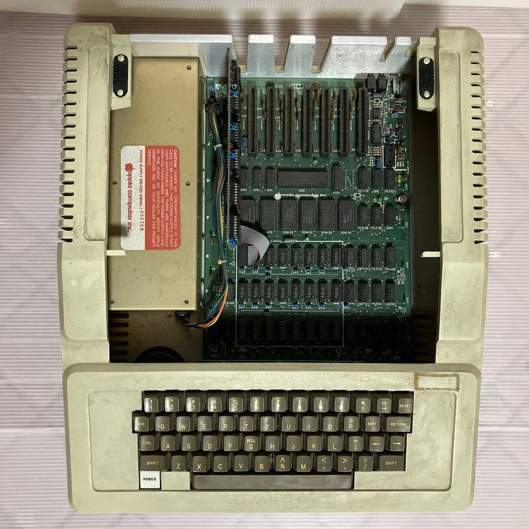 AppleⅡ plus diskⅡ 2台 モノクロディスプレイモニタアップルの32