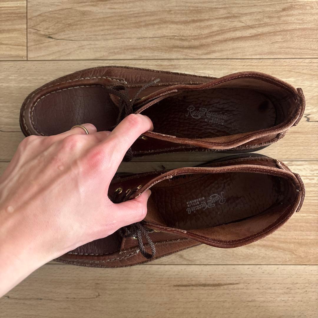 ラッセルモカシン スポーティングクレイチャッカ ネイビー 9.5e - メルカリ