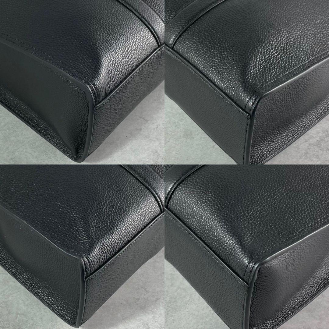 未使用級 コーチ メトロポリタン 2way ビジネスバッグ レザー A4可 黒